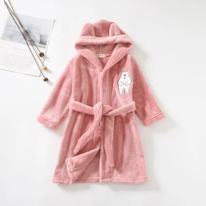 Polar Bear Flannel Robe - Just Kidding Store