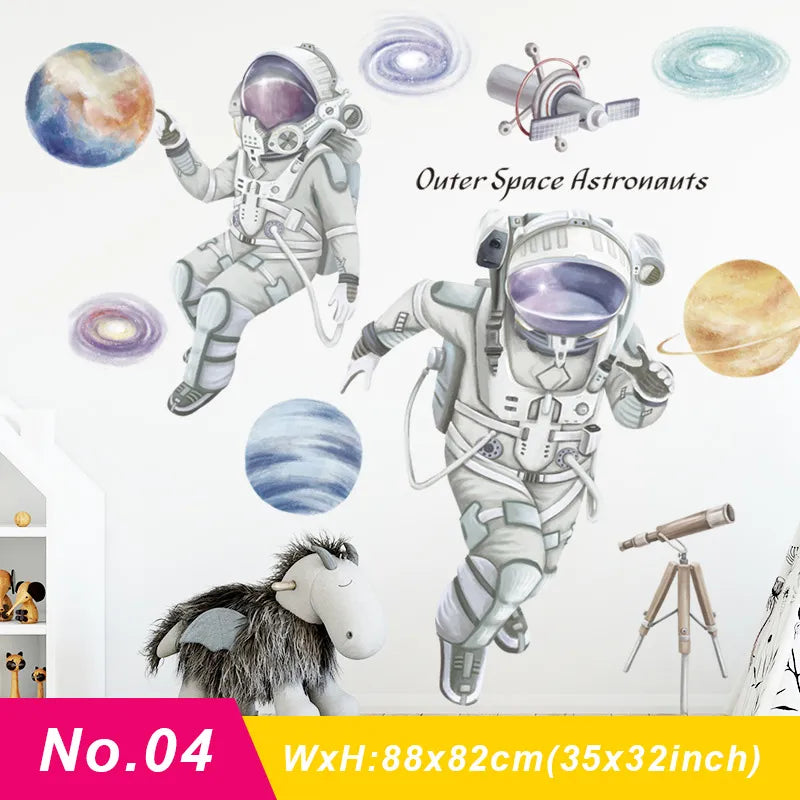 Space Travel Wall Decals - Just Kidding Store