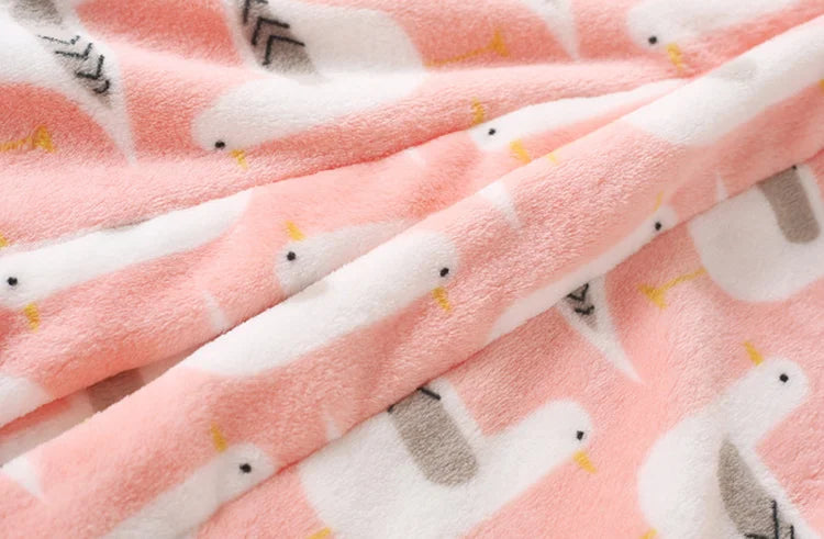 Plush Hooded Bathrobe - Kids Fleece Nightgown - Just Kidding Store
