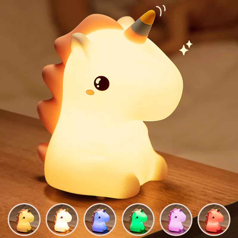 Little Unicorn LED Night Light - Color Changing Lamp - Just Kidding Store