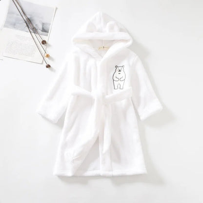 Polar Bear Flannel Robe - Just Kidding Store