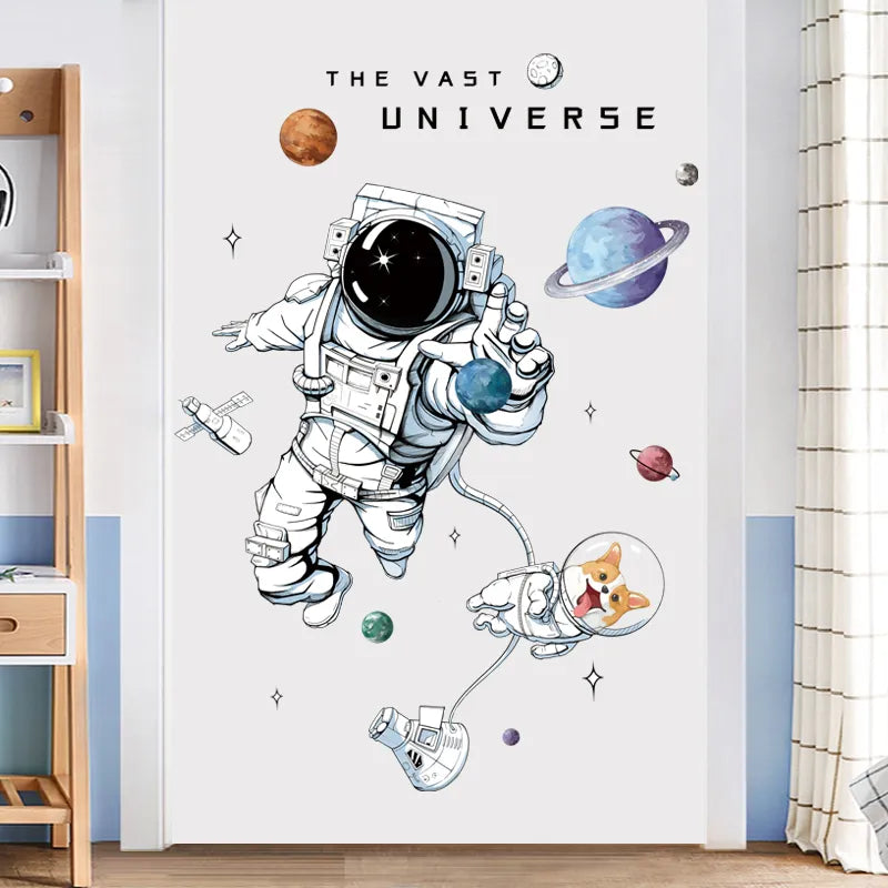 Space Travel Wall Decals - Just Kidding Store