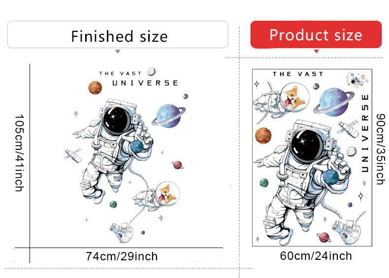 Space Travel Wall Decals - Just Kidding Store