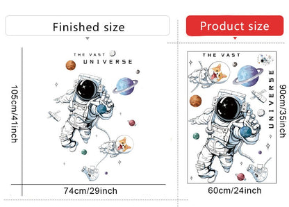 Space Travel Wall Decals - Just Kidding Store