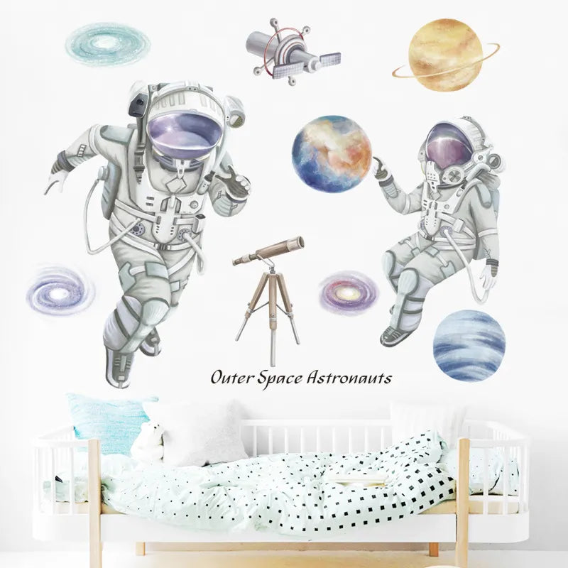 Space Travel Wall Decals - Just Kidding Store