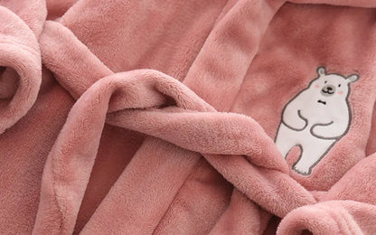 Polar Bear Flannel Robe - Just Kidding Store