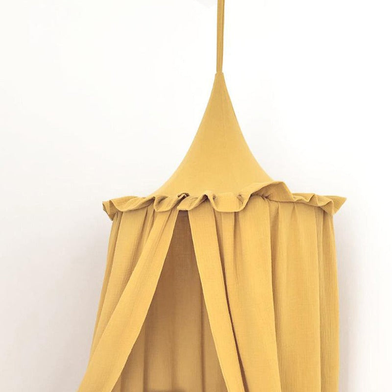 Premium Muslin Cotton Canopy With Frills - Just Kidding Store