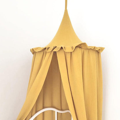 Premium Muslin Cotton Canopy With Frills - Just Kidding Store