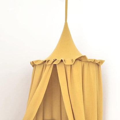 Premium Muslin Cotton Canopy With Frills - Just Kidding Store