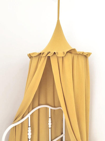 Premium Muslin Cotton Canopy With Frills - Just Kidding Store