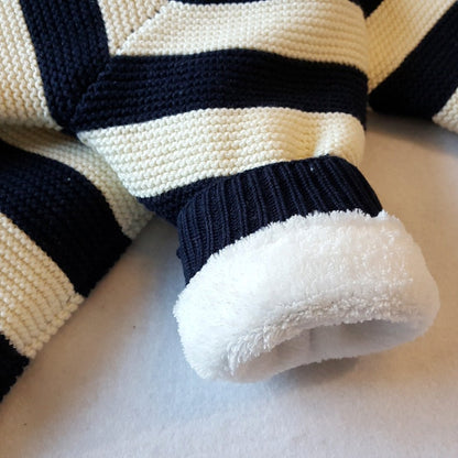 Knit Winter Sherpa Baby Toddler Infant Romper - Just Kidding Store