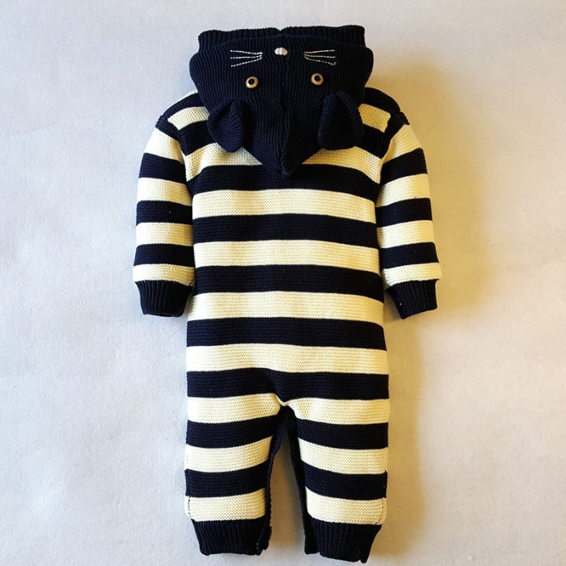 Knit Winter Sherpa Baby Infant Toddler Romper - Just Kidding Store