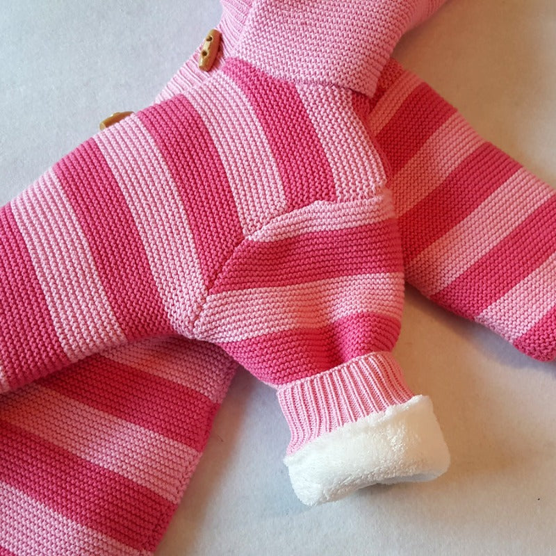 Knit Winter Sherpa Baby Infant Toddler Romper - Just Kidding Store