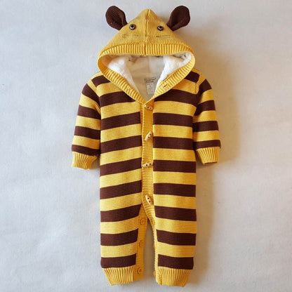 Knit Winter Sherpa Baby Toddler Infant Romper - Just Kidding Store