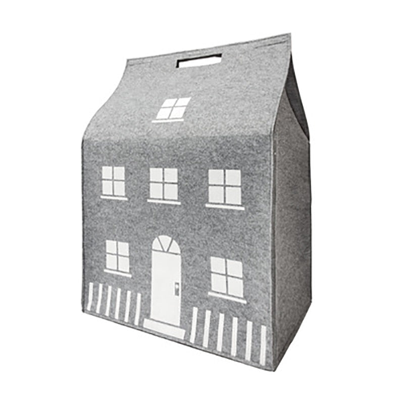 Gray House Felt Storage Bag - Just Kidding Store