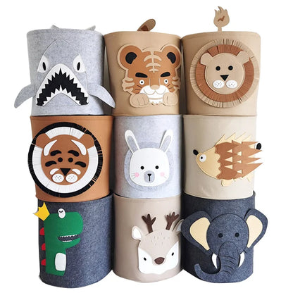 Felt Foldable Storage Basket - Toy Organizer - Just Kidding Store