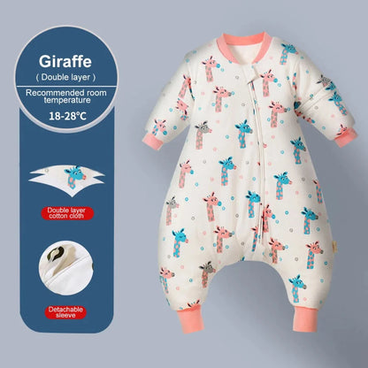 Split Leg Sleep Sack - Detachable Sleeve Sleeping Bag - 3 Thickness Option - Just Kidding Store