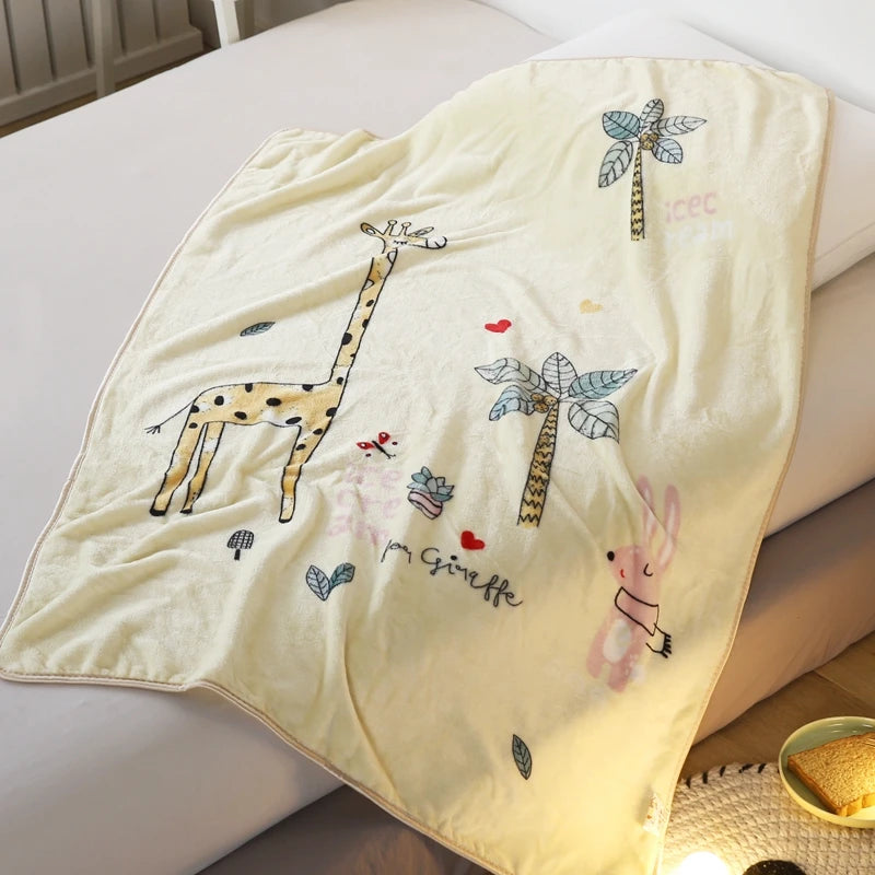 Soft Coral Fleece Blanket - Bed Spread - Just Kidding Store