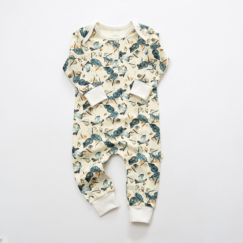 Boho Floral Print Baby Infant Romper - Just Kidding Store