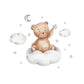 Cloud Teddy Bear Nursery Wall Decal - Just Kidding Store