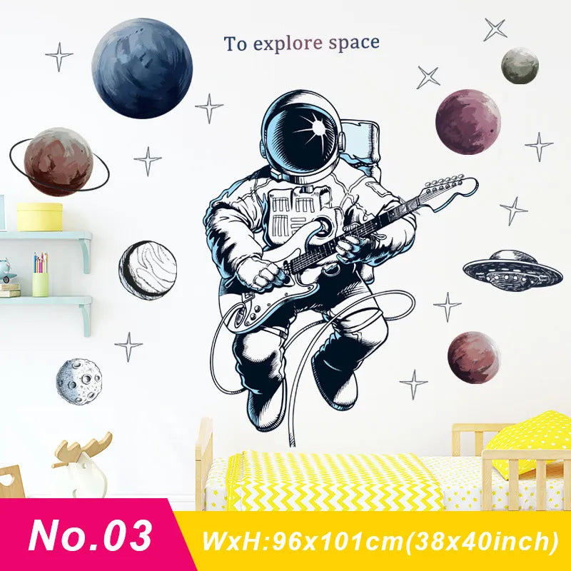 Space Travel Wall Decals - Just Kidding Store