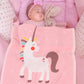 Unicorn Cotton Knit Baby Nursery Blanket - Just Kidding Store