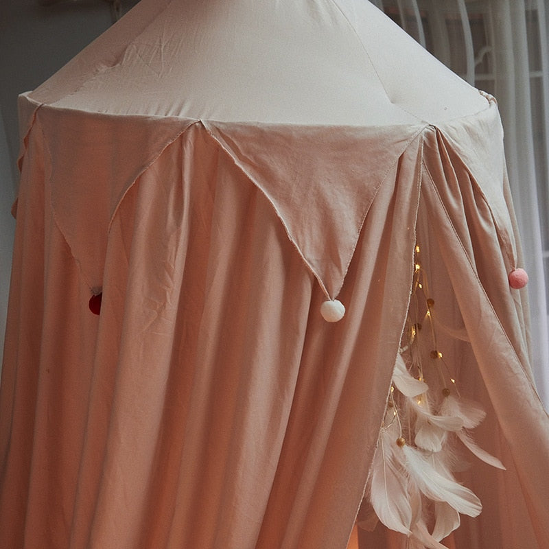 Tassel Bed Canopy - Hung Dome