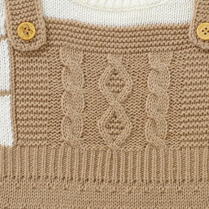 Long Sleeve Knitted Romper - Infant Jumpsuit - Just Kidding Store