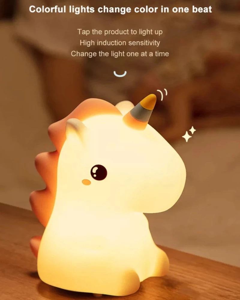 Little Unicorn LED Night Light - Color Changing Lamp - Just Kidding Store