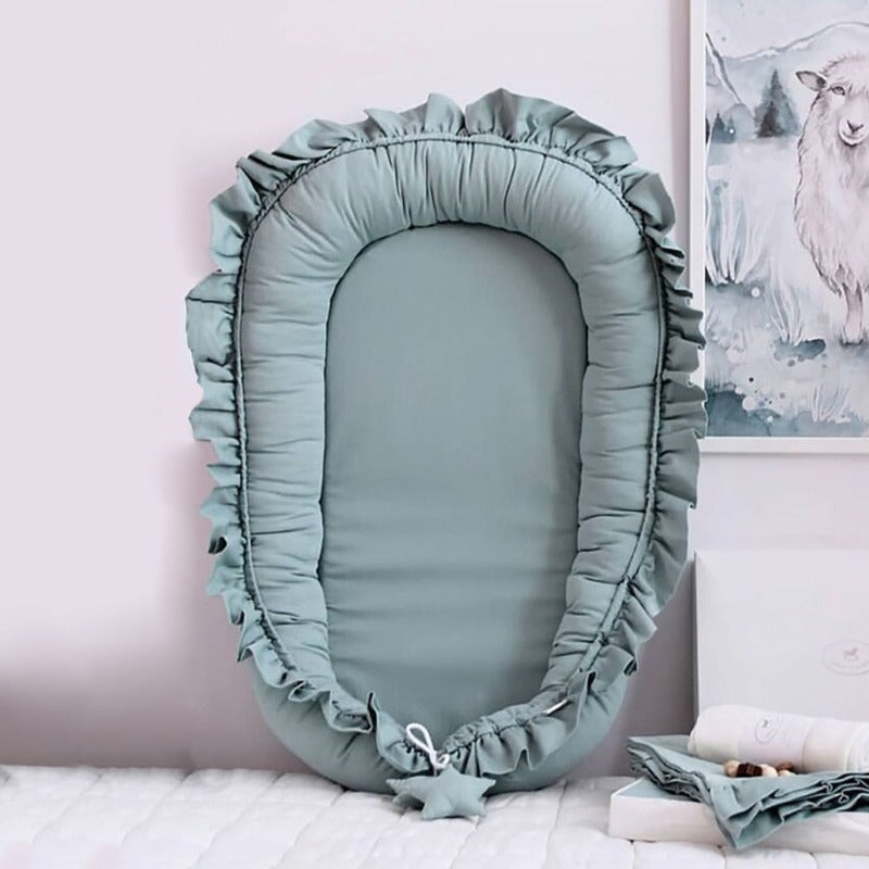 Ruffle Baby Nest - Portable Cocoon - Just Kidding Store