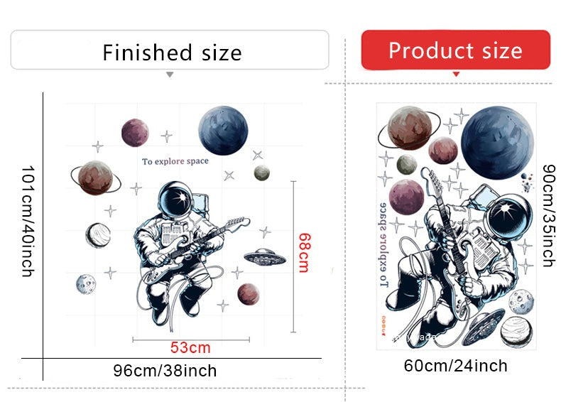 Space Travel Wall Decals - Just Kidding Store