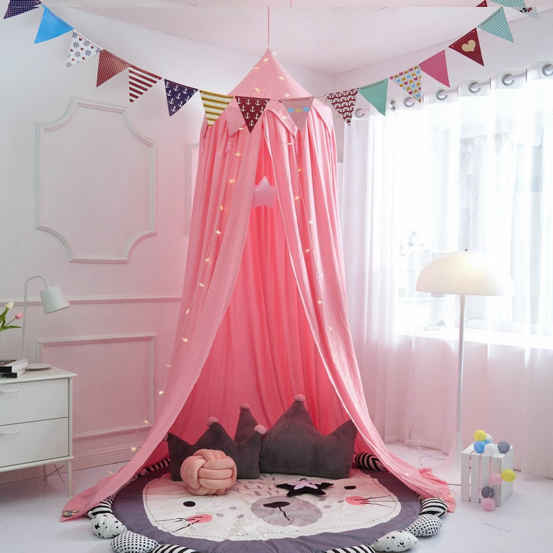 Tassel Bed Canopy - Hung Dome - Just Kidding Store