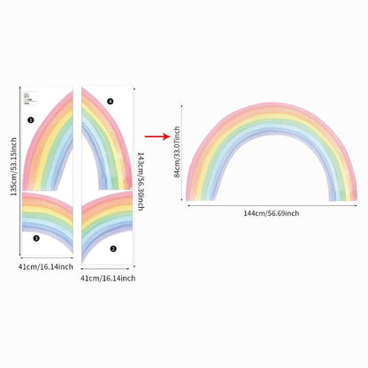 XL Rainbow Fabric Wall Sticker - Just Kidding Store