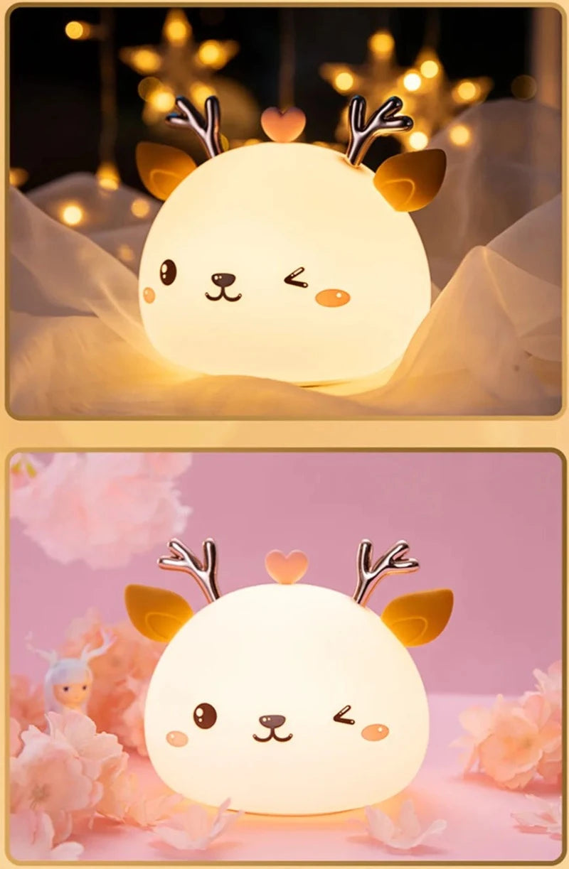 Deer LED Touch Sensor Color Changing Night Light - Just Kidding Store