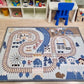 Road Map Oversized Quilted Play Mat Anti Skid Carpet - Just Kidding Store