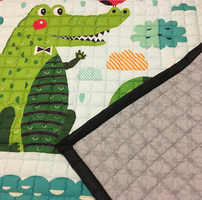 Oversized Quilted Kids Play Mat Anti Skid Carpet - Just Kidding Store