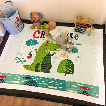 Oversized Quilted Kids Play Mat Anti Skid Carpet - Just Kidding Store