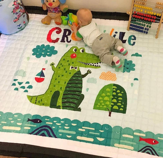 Oversized Quilted Kids Play Mat Anti Skid Carpet - Just Kidding Store