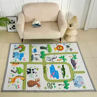 Oversized Play Mat - Quilted Anti Skid Carpet - Just Kidding Store
