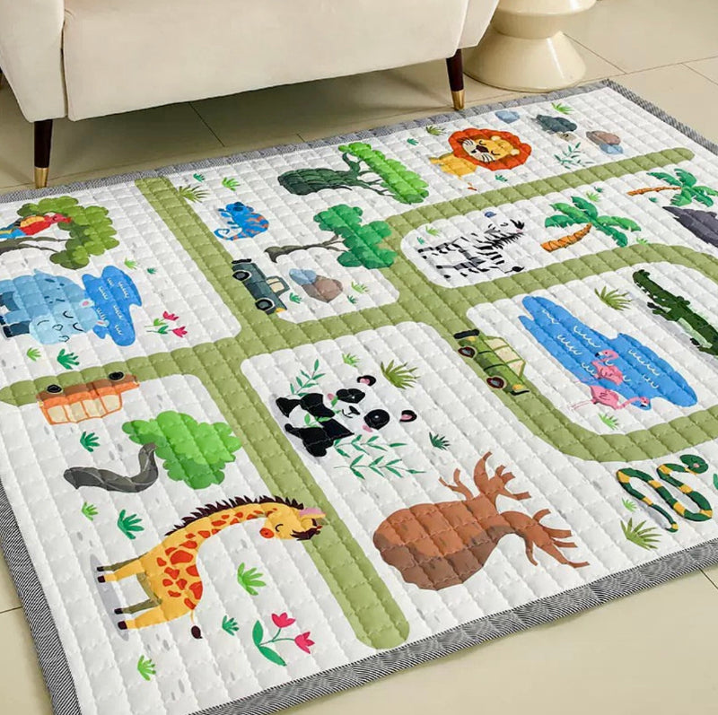 Oversized Play Mat - Quilted Anti Skid Carpet - Just Kidding Store