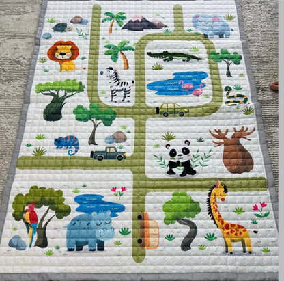 Oversized Play Mat - Quilted Anti Skid Carpet - Just Kidding Store