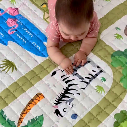 Oversized Play Mat - Quilted Anti Skid Carpet - Just Kidding Store