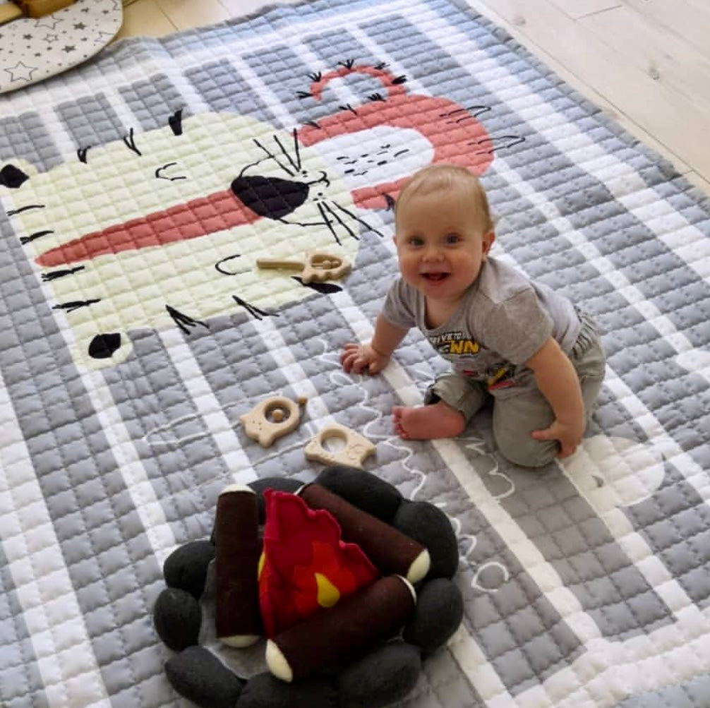 Oversized Play Mat - Quilted Anti Skid Carpet