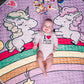 Kids Activity Play Mat Toy Storage Bag Rainbow Unicorns - Just Kidding Store