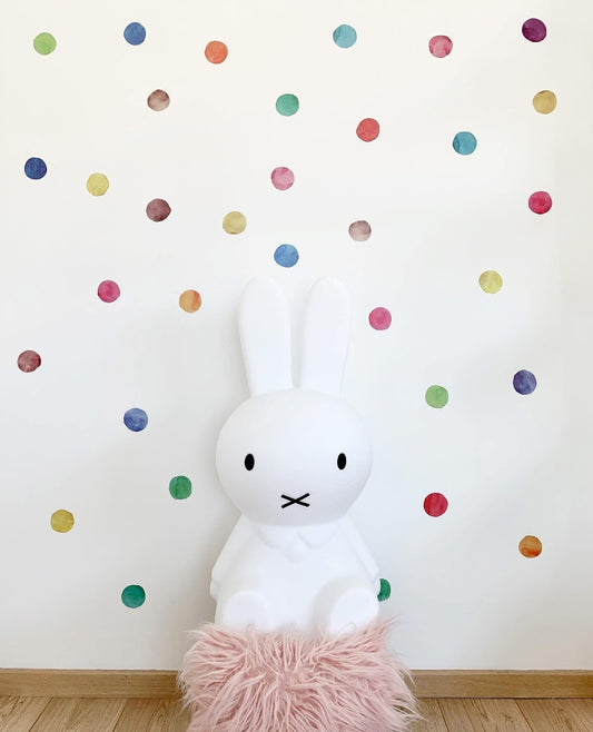 Watercolor Dot Wall Decal Colorful Wall Stickers - Just Kidding Store