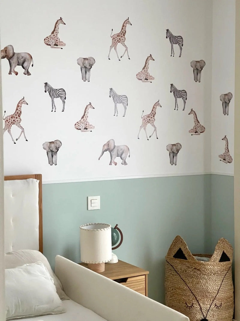 Wild Africa Large Nursery Wall Decals - Just Kidding Store