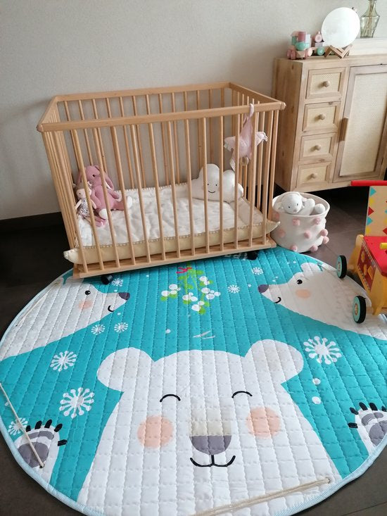 Activity Play Mat - Baby Kids Toy Storage Bag - Polar Bears - Just Kidding Store