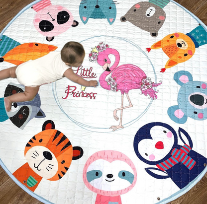 Baby Toddler Kids Activity Play Mat Toy Storage Bag Pouch Little Princess Just Kidding Store