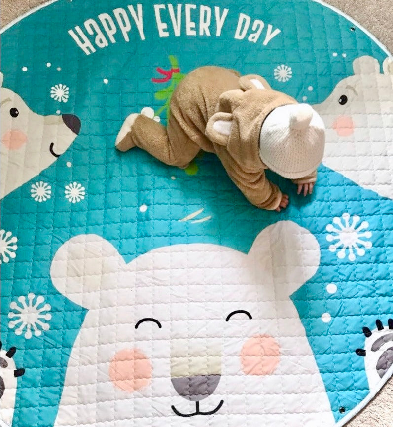 Activity Play Mat - Toy Storage Bag - Polar Bears