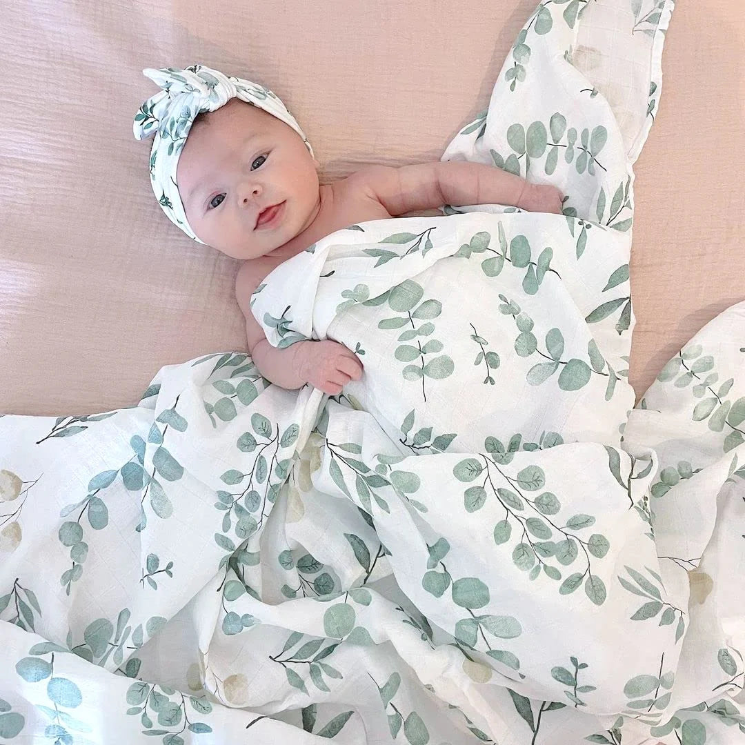 Cotton Bamboo Oversized Swaddle Blanket
